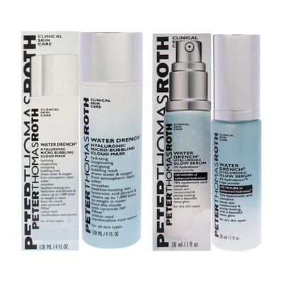 Peter Thomas Roth Water Drench Hyaluronic Kit By  For Unisex - 2 Pc Kit 1oz Glow Serum, 4oz Micro-bub