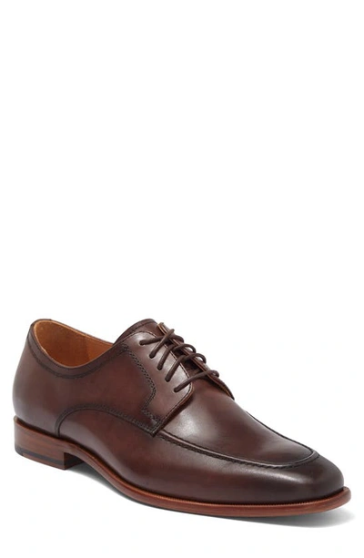 Curatore Lecce Apron Toe Leather Derby In Caffe