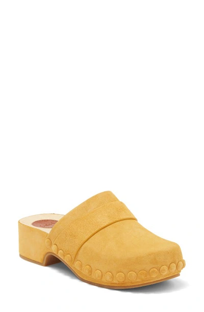 Chloé Joy Clog In Saffron Orange