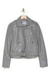 Walter Baker Allison Leather Moto Jacket In Granite