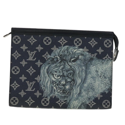 Louis Vuitton Pochette Navy Canvas Clutch Bag (Pre-Owned) – Bluefly