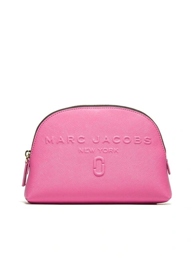Marc Jacobs Dome Cosmetics Clutch In Fuxia