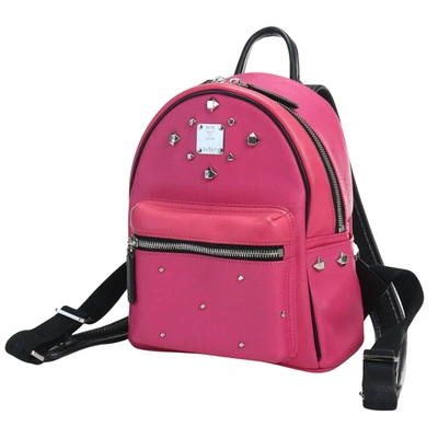 Mcm Canvas Backpack Bag () In Pink