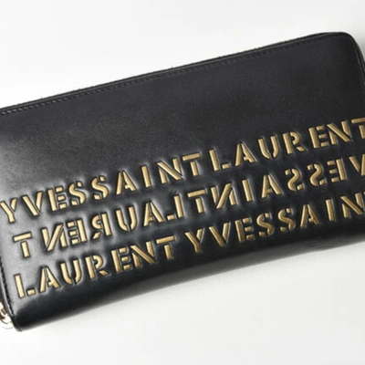 Saint Laurent Black Pony-style Calfskin Wallet  ()