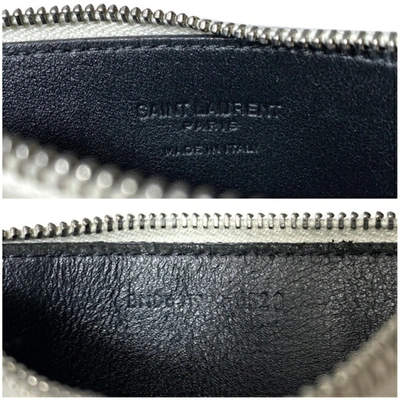 Saint Laurent White Leather Wallet  ()