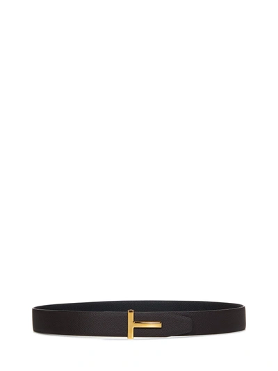 Tom Ford T Icon Belt In Brown