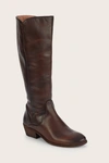 The Frye Company Frye Carson Piping Tall Boots In Dark Brown
