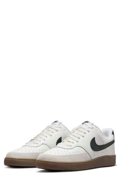 Nike Court Vision Next Nature Sneaker In Sail/ Black/ White