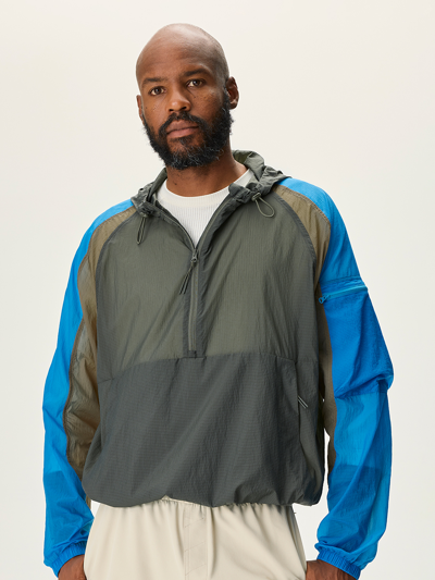 Outdoor Voices Windbreaker Jacket In Tea Tree/elmwood/seaside