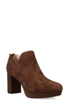 Pelle Moda Lesia Platform Bootie In Dark Oak