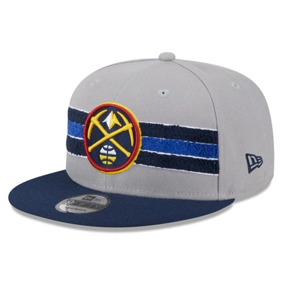 New Era Gray Denver Nuggets Chenille Band 9fifty Snapback Hat