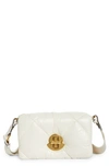 Moncler Puff Quilted Nylon Crossbody Bag In White