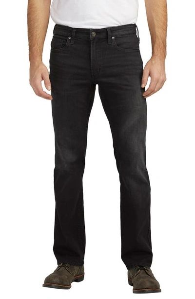 Silver Jeans Co. Jace Slim Fit Bootcut Jeans In Black