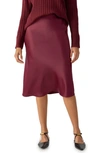 Sanctuary Everyday Satin Midi Skirt In Sugar Plum