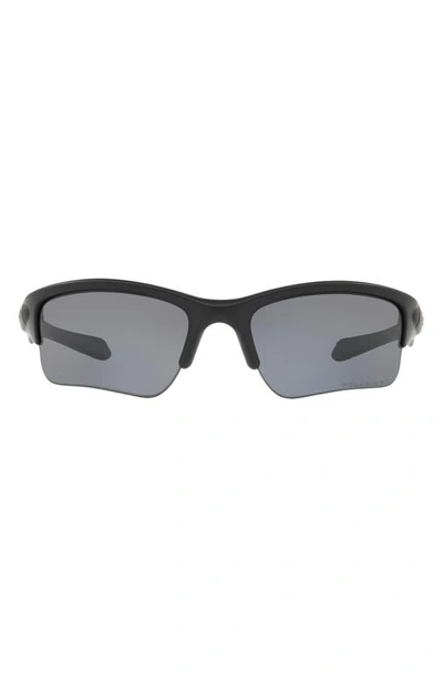 Oakley Quarter Jacket 61mm Polarized Rectangular Sunglasses In Black