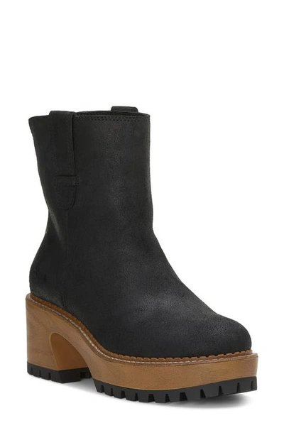 Lucky Brand Rhoslyn Platform Bootie In Black Wxysud