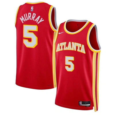 Nike Unisex  Dejounte Murray Red Atlanta Hawks Swingman Jersey