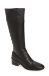 Naot Gift Knee High Boot In Soft Black Leather