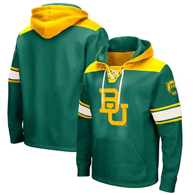 Colosseum Green Baylor Bears 2.0 Lace-up Pullover Hoodie