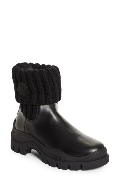 Moncler Larue Water Repellent Ankle Boot In Black