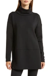 Spanx Airessentials Turtleneck Tunic In Very Black