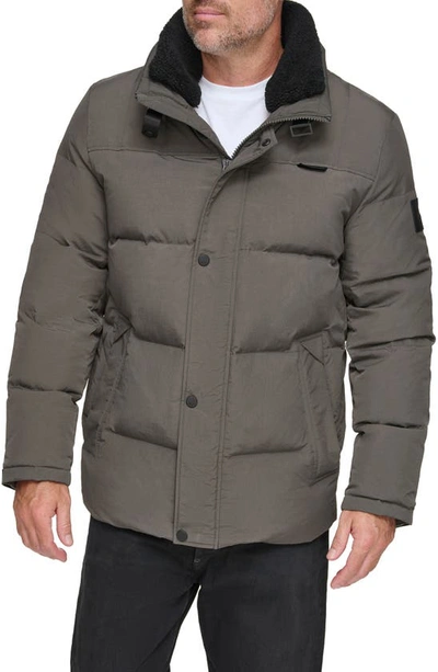 Andrew Marc Suntel Quilted Down Coat In Slate