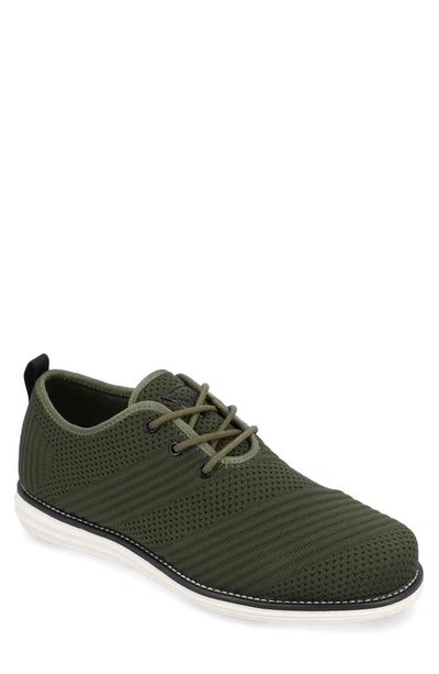 Vance Co. Novak Knit Derby Sneaker In Olive