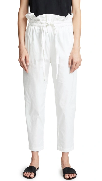 Emerson Thorpe Heidi Paper Bag Pants In White