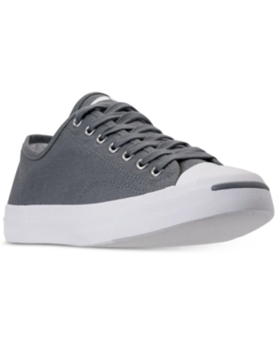 Converse Men's Jack Purcell Jack Ox Casual Sneakers From Finish Line In Cool Gray