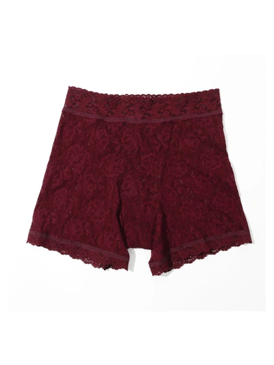 Hanky Panky Signature Lace Boxer Brief Dried Cherry Red