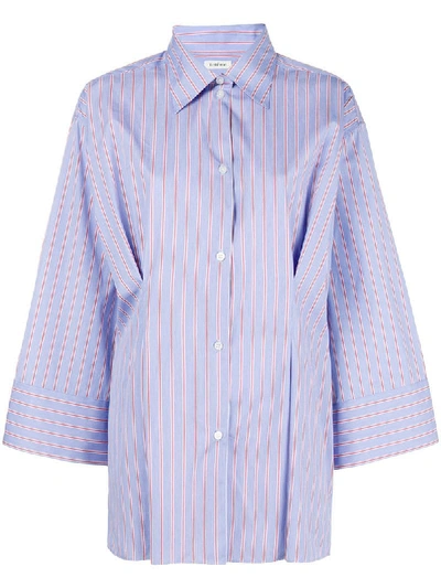 Totême Toteme Striped Kimono Sleeve Shirt - Blue