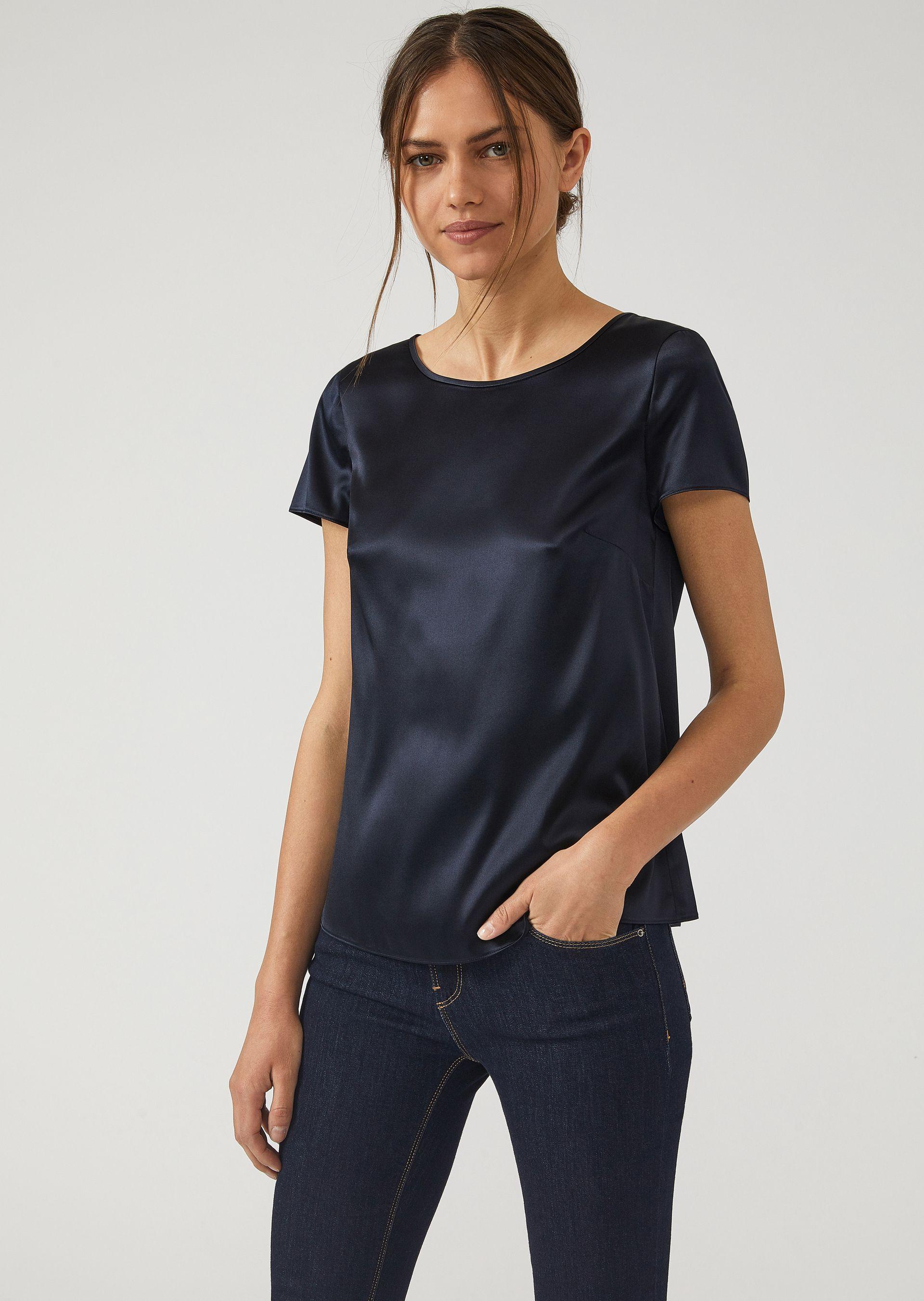 Emporio Armani Blouses - Item 38760116 In Navy Blue | ModeSens