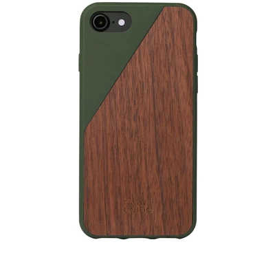 Native Union Wood Edition Clic Iphone 7/8 Case In Green