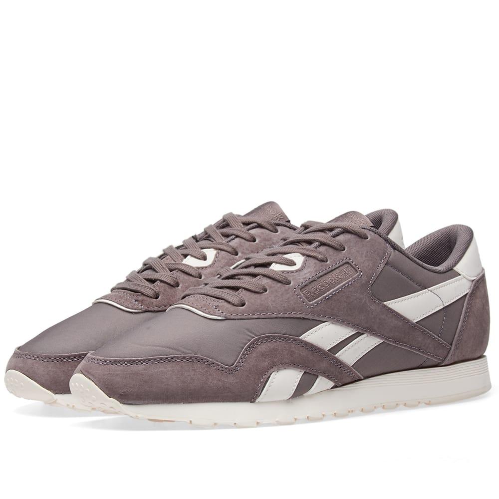 reebok classic nylon brown