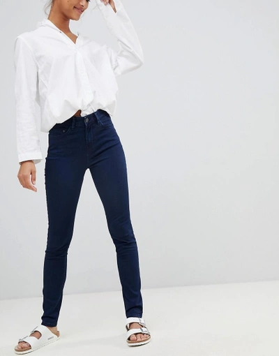 Waven Asa Mid Rise Skinny Jeans - Navy
