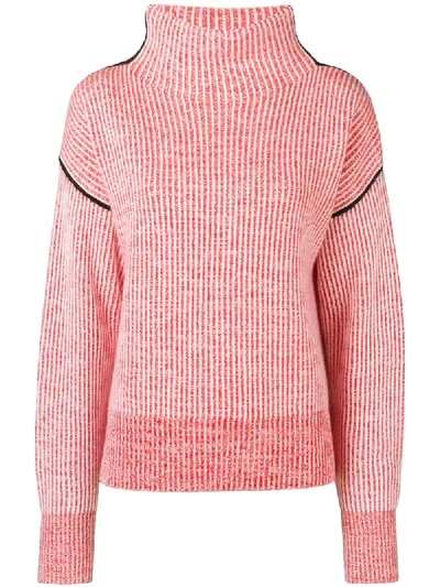 Sportmax Cashmere Rib Knit Sweater In Red