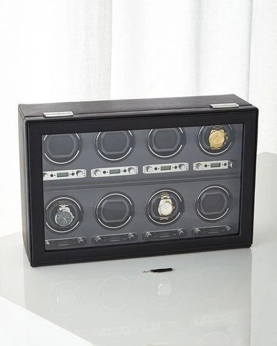 Wolf Viceroy 8 Piece Watch Winder In Black