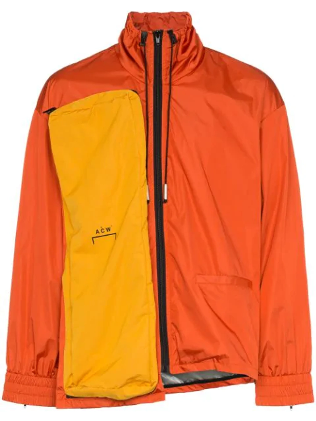 A-cold-wall* Asymmetrical Multi Zip Nylon Jacket In Orange | ModeSens