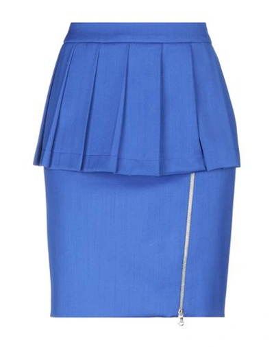 Moschino Knee Length Skirt In Blue