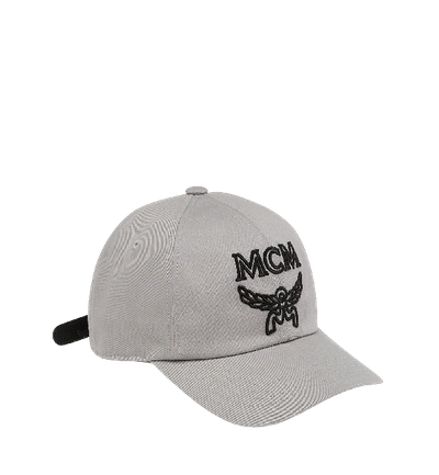 Mcm Men's Logo-embossed Collection Baseball Cap In Gray