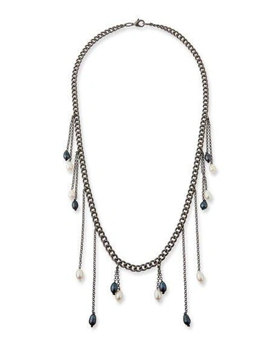 Hipchik Sari Multi-pearl Drop Necklace