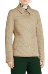 Burberry Frankby Diamond Quilted Button-front Jacket In Canvas