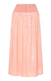 Tibi Sequins Full Skirt In Pink