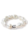Anzie Boheme Bead Bracelet In Pearl