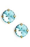 Sorrelli Radiant Rivoli Crystal Earrings In Blue/ Gold