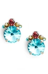 Sorrelli Regal Rounds Crystal Earrings In Blue