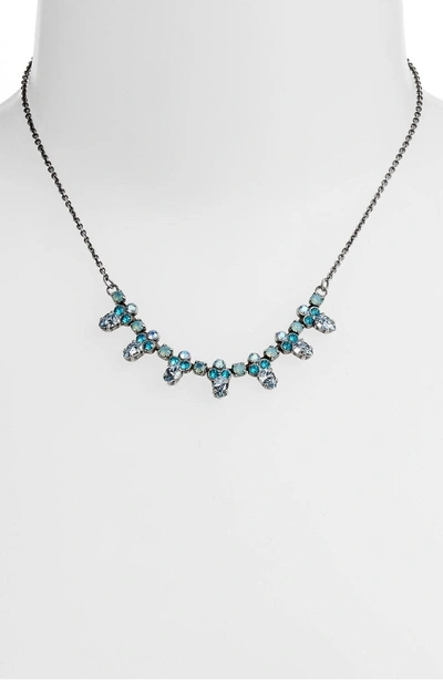 Sorrelli Twinkling Thistle Crystal Necklace In Blue-green