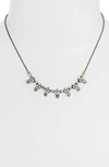 Sorrelli Twinkling Thistle Crystal Necklace In Purple
