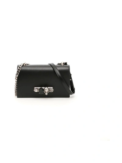 Alexander Mcqueen Black Four-ring Knuckle Crossbody Bag