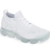 Nike Women's Air Vapormax Flyknit 2 Running Shoes, White In White/ White/ Pure Platinum